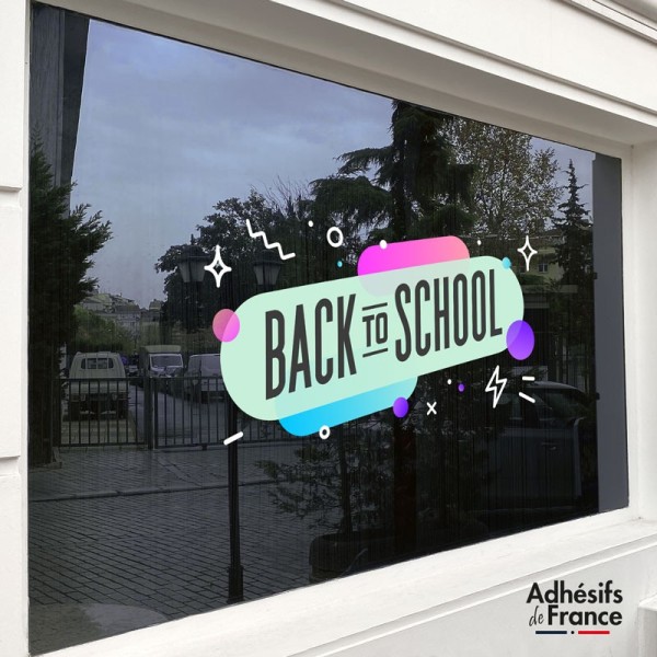 Sticker c'est la rentrée Back to School pastel