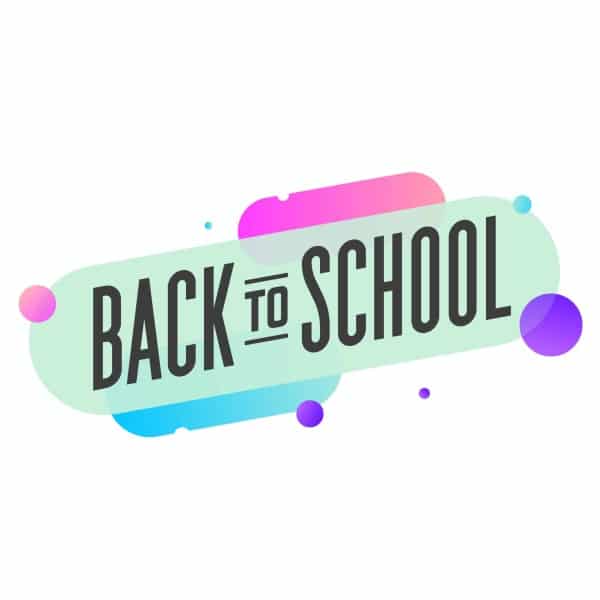 Sticker c'est la rentrée Back to School pastel