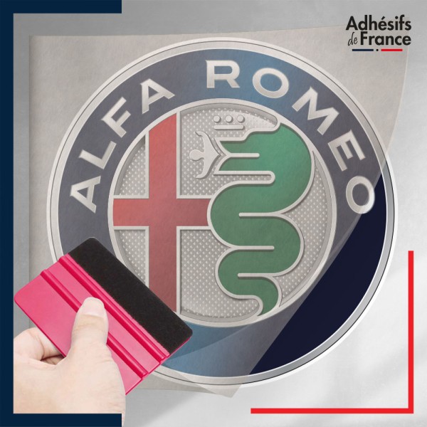 stickers sous film transfert logo voiture - ALFA ROMEO