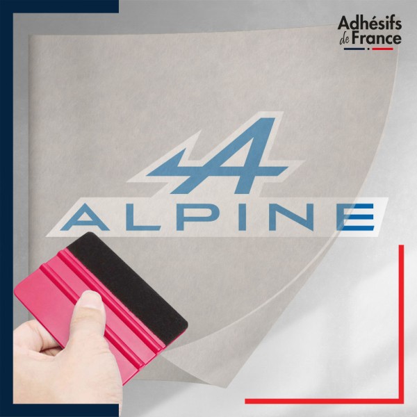 stickers sous film transfert logo voiture - ALPINE