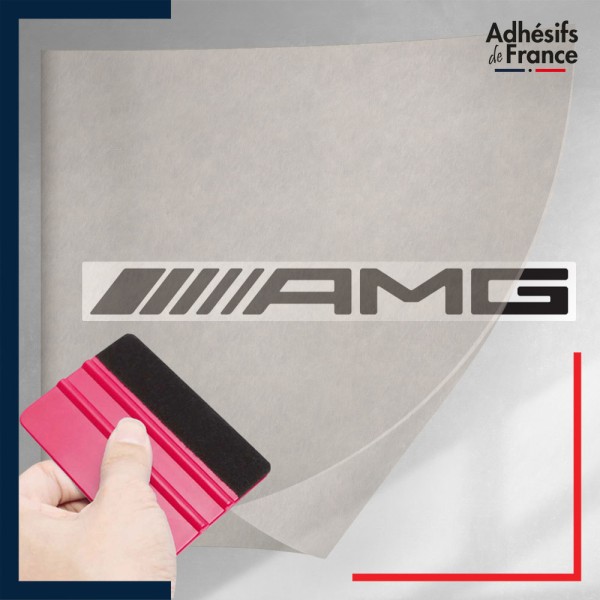 stickers sous film transfert logo voiture - AMG