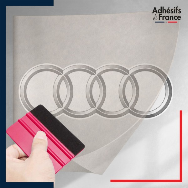 stickers sous film transfert logo voiture - AUDI