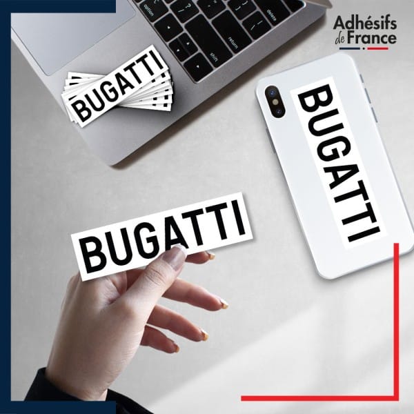 autocollant petit format logo voiture - BUGATTI