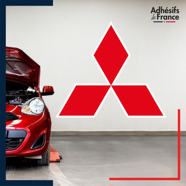 Adhésif grand format logo voiture - MITSUBISHI