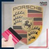 stickers sous film transfert logo voiture - PORSCHE