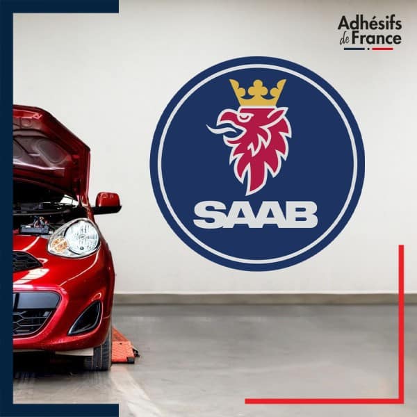 Adhésif grand format logo voiture - SAAB