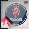 stickers sous film transfert logo voiture - SAAB