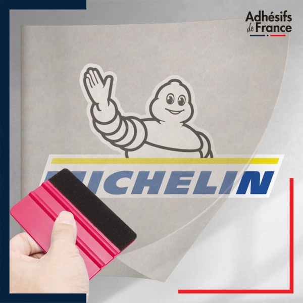 stickers sous film transfert logo voiture - MICHELIN