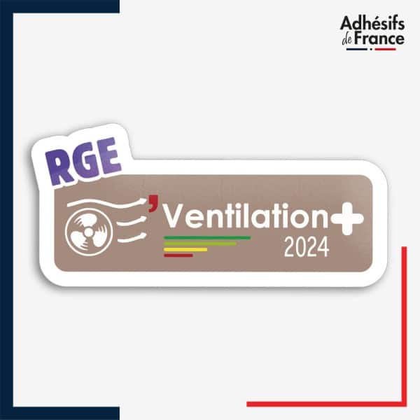 adhésif logo RGE Ventilation+