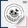 sticker autocollant Label Haute Valeur Environnementale (noir et blanc)