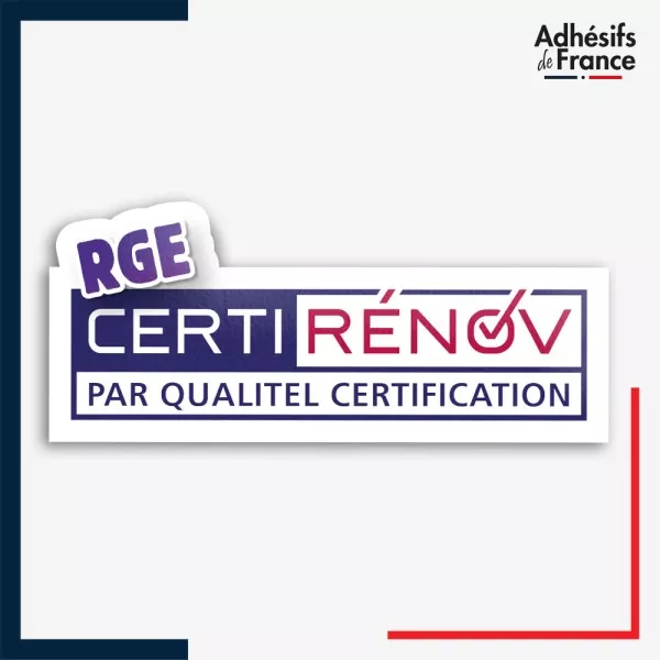 adhésif logo Label CertiRénov RGE