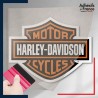 stickers sous film transfert logo moto - Harley Davidson Motor Cycles (couleur)